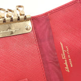Salvatore Ferragamo key holder IR-224627 Gancini leather Red Women Used