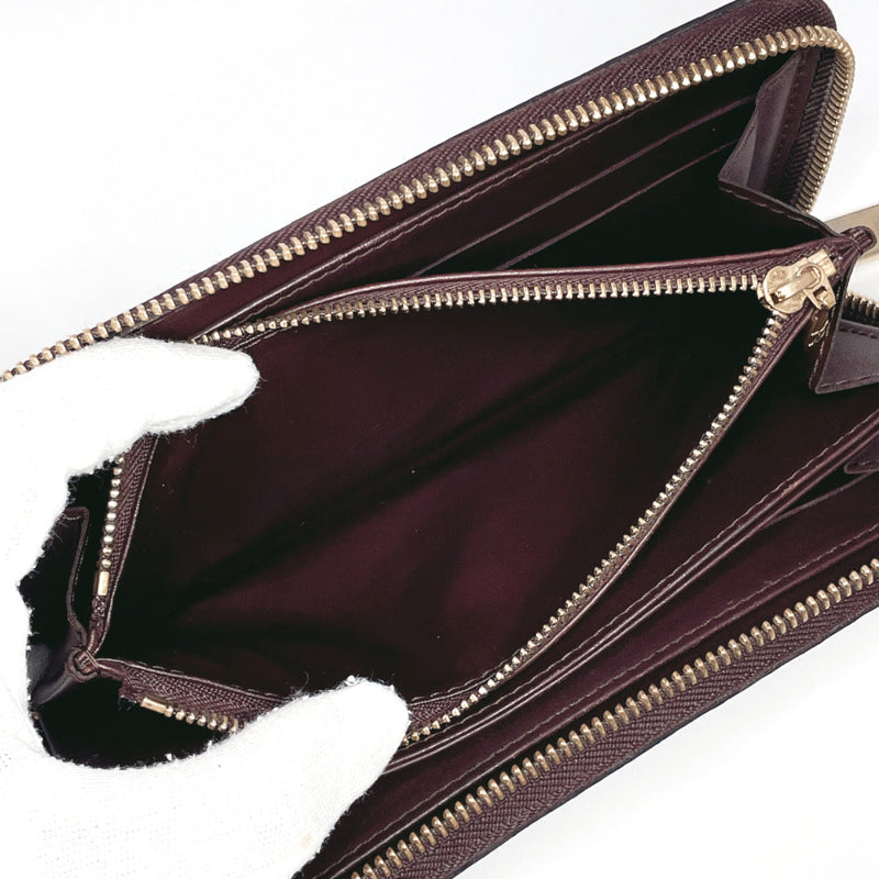 LOUIS VUITTON purse M93522 Zippy wallet Monogram Vernis Bordeaux Borde –