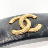 CHANEL Other accessories Valletta COCO Mark leather Black Women Used