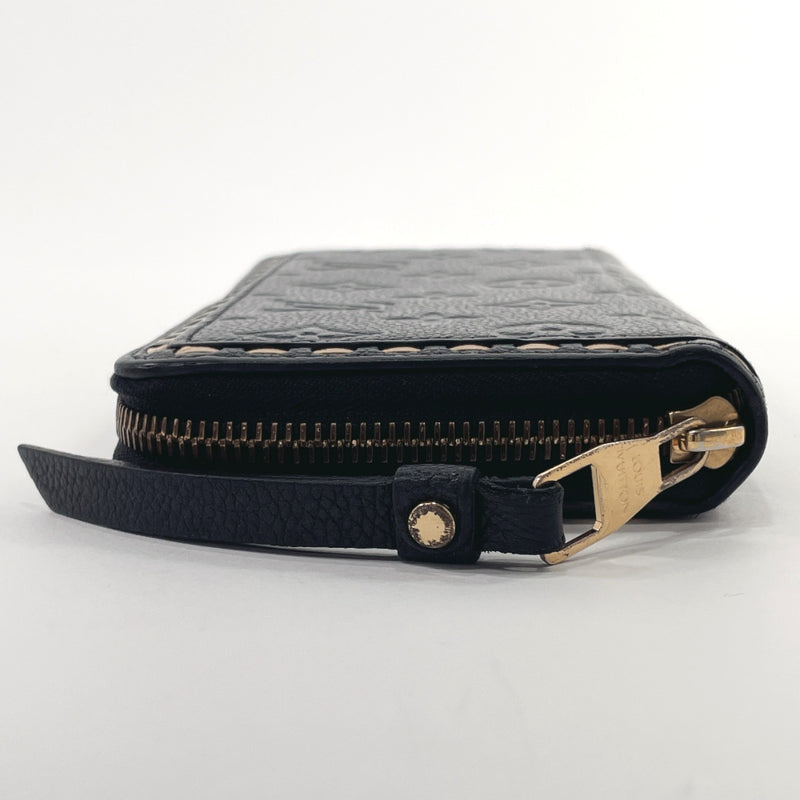 LOUIS VUITTON purse M64805 Zippy wallet Monogram Empreinte Black unisex Used