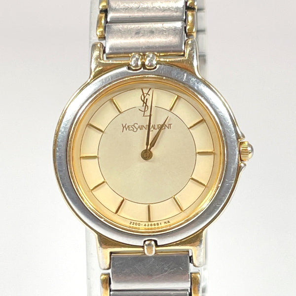 Yves Saint Laurent Watch 2200-228481 23.5mm Women's Gold X Silver | eBay