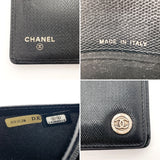 CHANEL purse COCO Mark leather/ Black Women Used