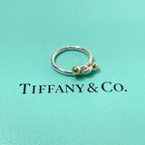 TIFFANY&Co. Ring Love knot Silver925/K18 yellow gold #9(JP Size) Silver Women Used