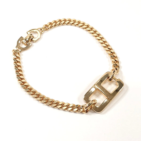 Christian Dior bracelet CD logo Chain metal/ gold Women Used