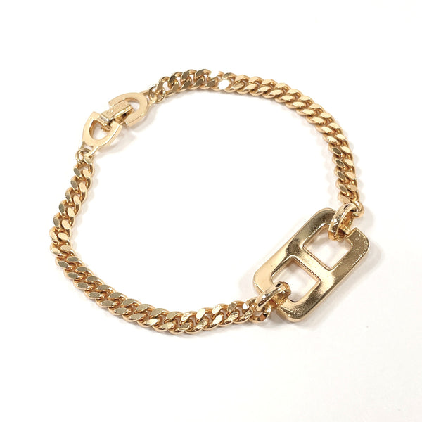 Christian Dior bracelet CD logo Chain metal/ gold Women Used