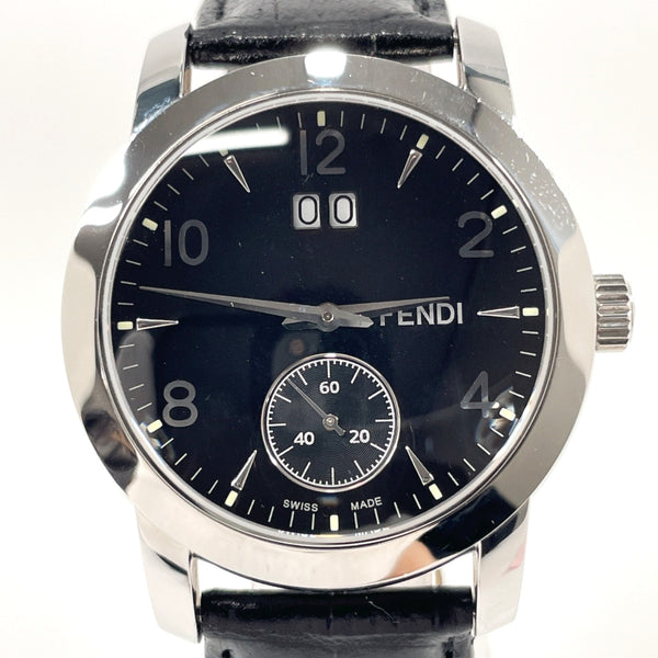 FENDI Watches 2100G Stainless Steel/leather Silver Silver Women Used
