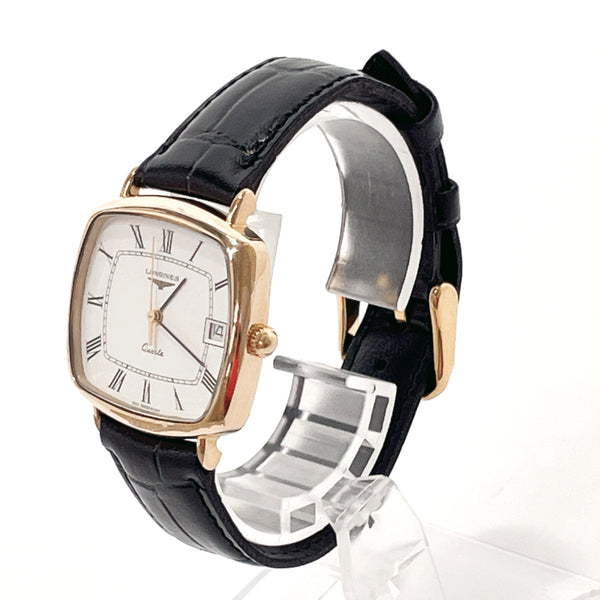LONGINES Watches Stainless Steel/leather gold gold Women Used