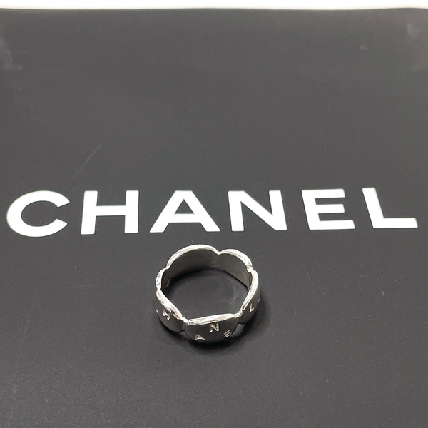 CHANEL Ring Logo ring Silver925 #8(JP Size) Silver Women Used