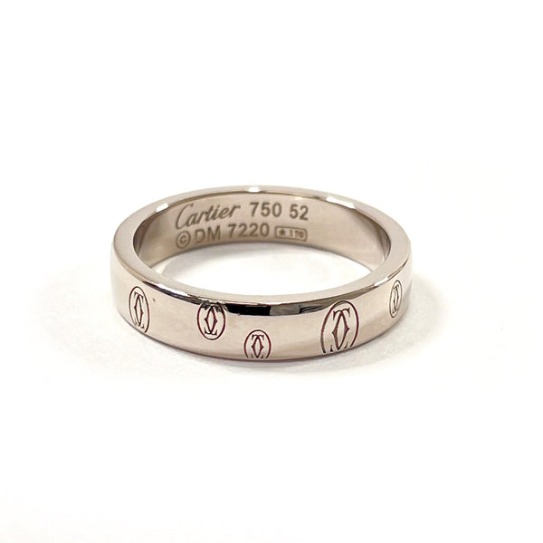 CARTIER Ring happy Birthday K18 white gold #11.5(JP Size) Silver Women Used