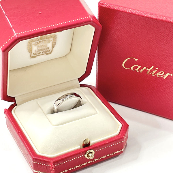 CARTIER Ring happy Birthday K18 white gold #11.5(JP Size) Silver Women Used