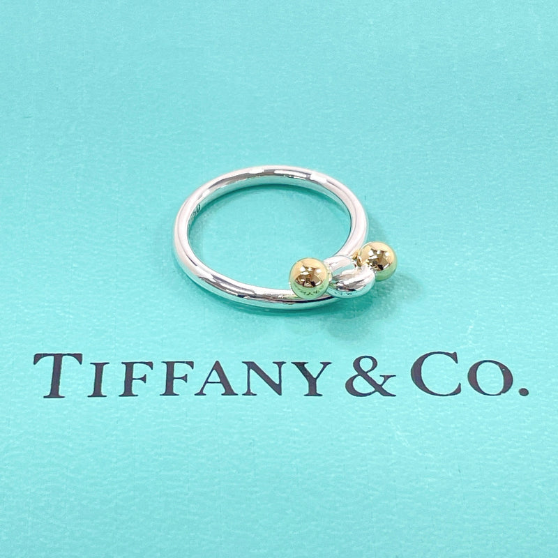 TIFFANY&Co. Ring Love knot Silver925/K18 Gold #10(JP Size) Silver Silver Women Used