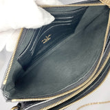 LOUIS VUITTON Shoulder Bag M68568 Pochette double zip Monogram Empreinte Black Women Used