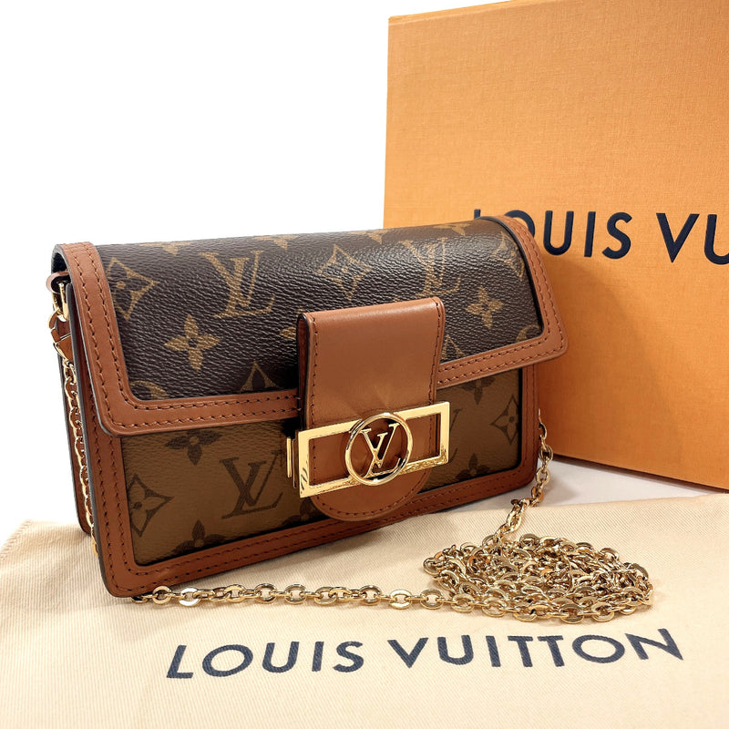 Louis Vuitton MONOGRAM Dauphine chain wallet (M68746)