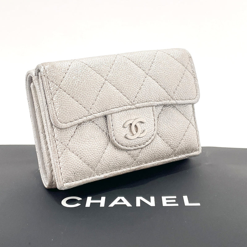 Chanel Caviar Skin Long Wallet Coco