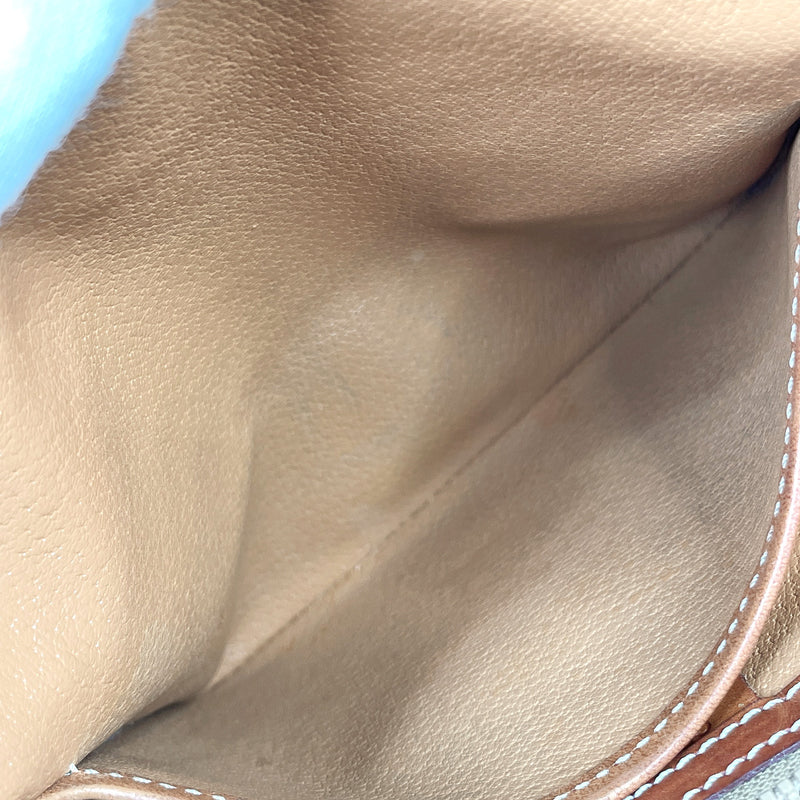 CELINE Handbag Macadam PVC/leather Brown Women Used