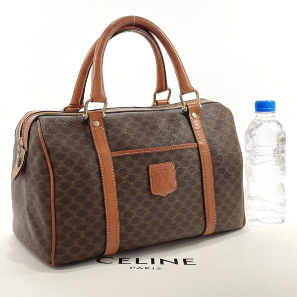 CELINE Handbag Macadam PVC/leather Brown Women Used