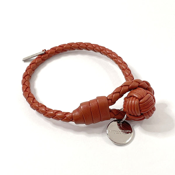 BOTTEGAVENETA bracelet Intrecciato leather Red mens Used