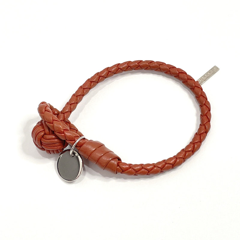 BOTTEGAVENETA bracelet Intrecciato leather Red mens Used – JP