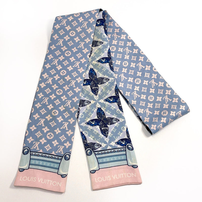 LOUIS VUITTON scarf M70703 Bando silk blue Women Used