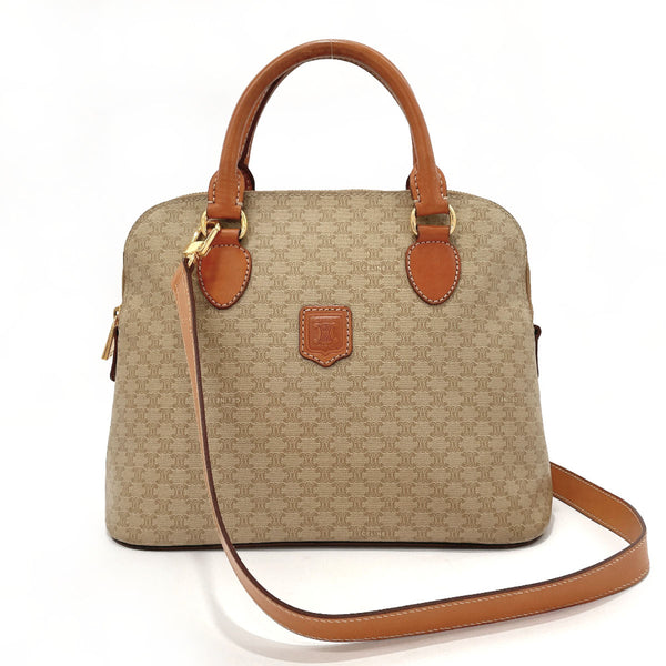 CELINE Handbag Macadam PVC/leather beige beige Women Used