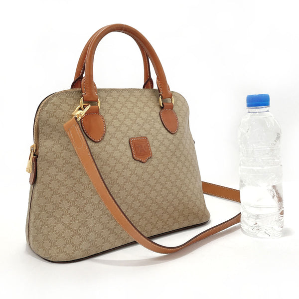 CELINE Handbag Macadam PVC/leather beige beige Women Used