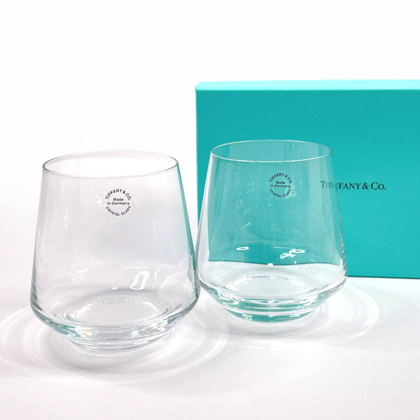 TIFFANY&Co. glass 6696 2709 1837 Tumbler Set Glass clear unisex New