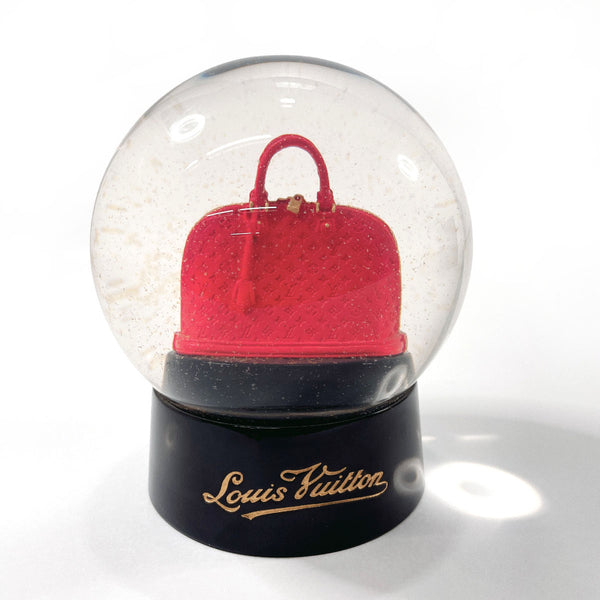 LOUIS VUITTON Other accessories Snow dome Glass/Platstick Red unisex Used