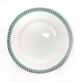 TIFFANY&Co. Tableware 3634 1963 Platinum Blue Band Dessert Plate pair plate Pottery white unisex Used