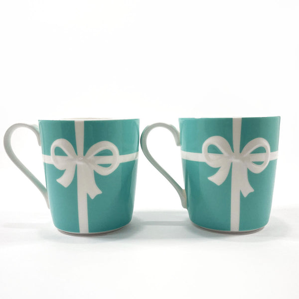 TIFFANY&Co. Mug blue box mug pair Pottery blue Women Used