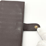 BOTTEGAVENETA purse 114074 Intrecciato leather Dark brown mens Used
