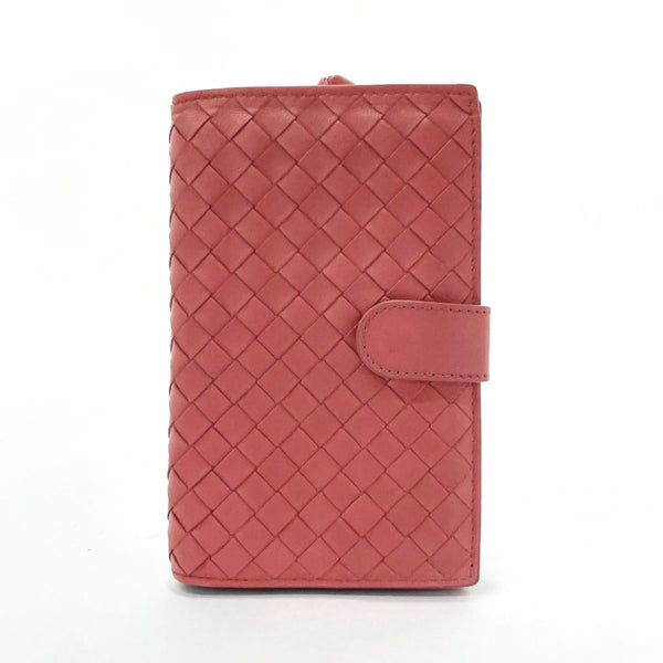BOTTEGAVENETA wallet 121060 Intrecciato leather pink Women Used
