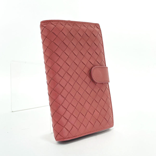 BOTTEGAVENETA wallet 121060 Intrecciato leather pink Women Used