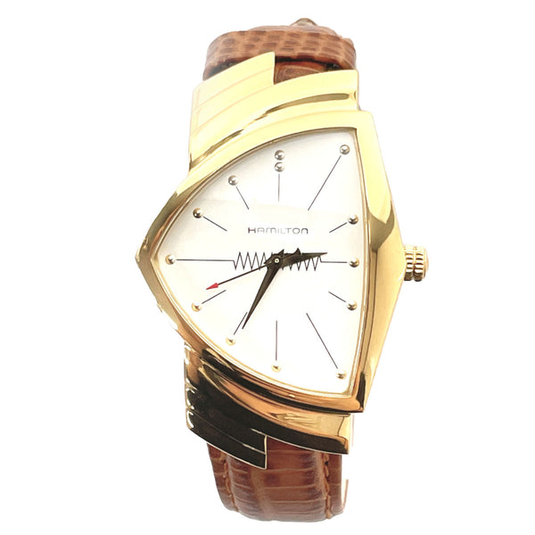 HAMILTON Watches H24301511 Ventura Silver925/leather gold gold Women Used