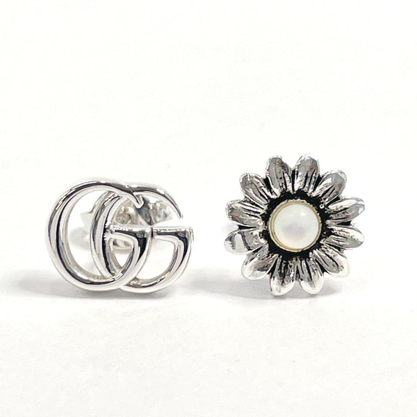 GUCCI earring GG flower Silver925/Mother of pearl Silver Women Used