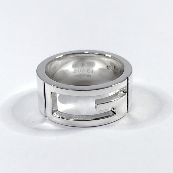 GUCCI Ring Branded Cutout G Silver925 #8.5(JP Size) Silver 