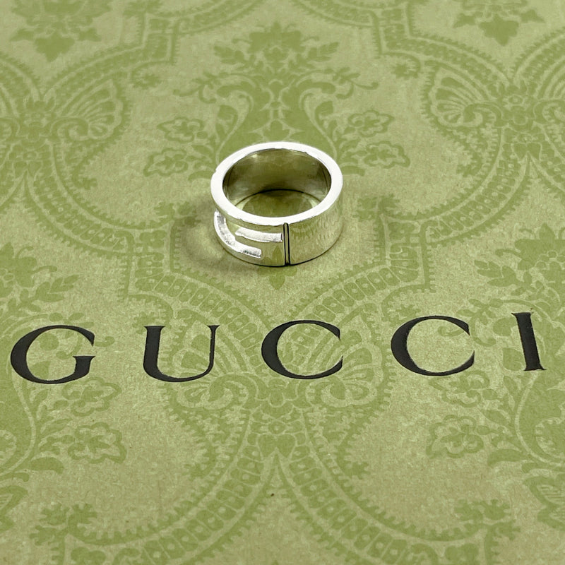 GUCCI Ring Branded Cutout G Silver925 #8.5(JP Size) Silver Women Used