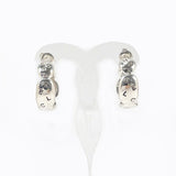 CHANEL earring Logo hoop Silver925 Silver Women Used