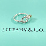 TIFFANY&Co. Ring Love knot Hook and eye Silver925/K18 yellow gold #3.5(JP Size) Silver Silver Women Used