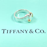 TIFFANY&Co. Ring Hook & Eye Silver925/K18 yellow gold #9(JP Size) Silver Silver Women Used