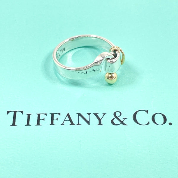 TIFFANY&Co. Ring Hook & Eye Silver925/K18 yellow gold #9(JP Size) Silver Silver Women Used