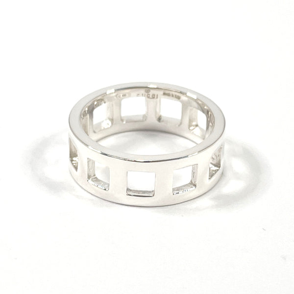GUCCI Ring open square Silver925 #14(JP Size) Silver Women Used