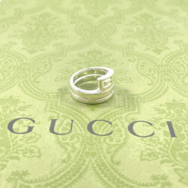 GUCCI Ring G logo snake Silver925 #12(JP Size) Silver Women Used