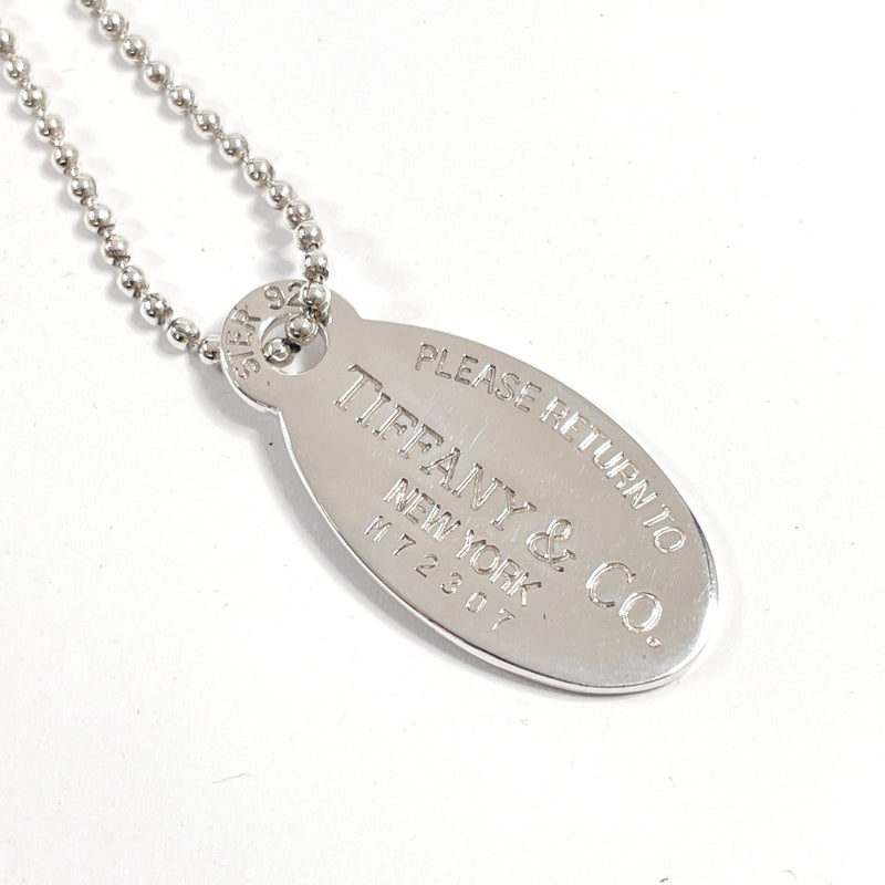 Tiffany and Co. Return to Tiffany Sterling Silver Oval Link Tag Necklace at  1stDibs | tiffany oval tag necklace, tiffany choker oval, tiffany & co oval  tag necklace