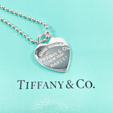 TIFFANY&Co. Necklace Return to heart tag Silver925 Silver Women Used