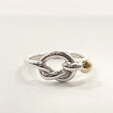 TIFFANY&Co. Ring Love knot Silver925/K18 yellow gold #9(JP Size) Silver Silver Women Used