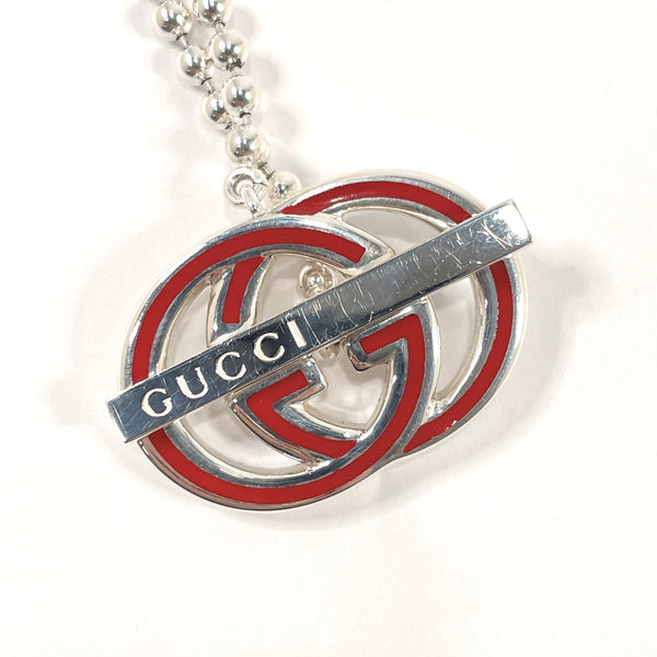 GUCCI Necklace Interlocking G Silver925/ Silver Silver Women Used