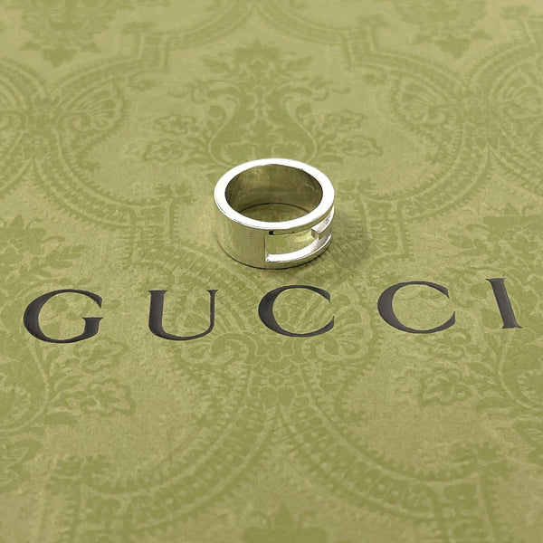 GUCCI Ring Branded Cutout G Silver925 #6(JP Size) Silver Women Used