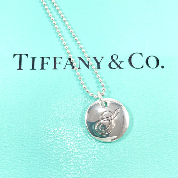 TIFFANY&Co. Necklace Initial Y Silver925 Silver Women Used