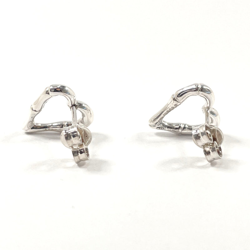GUCCI earring heart Bamboo Silver925 Silver Women Used