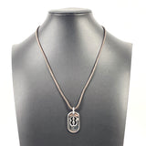 GUCCI Necklace License plate NO.8 Silver925 Silver unisex Used